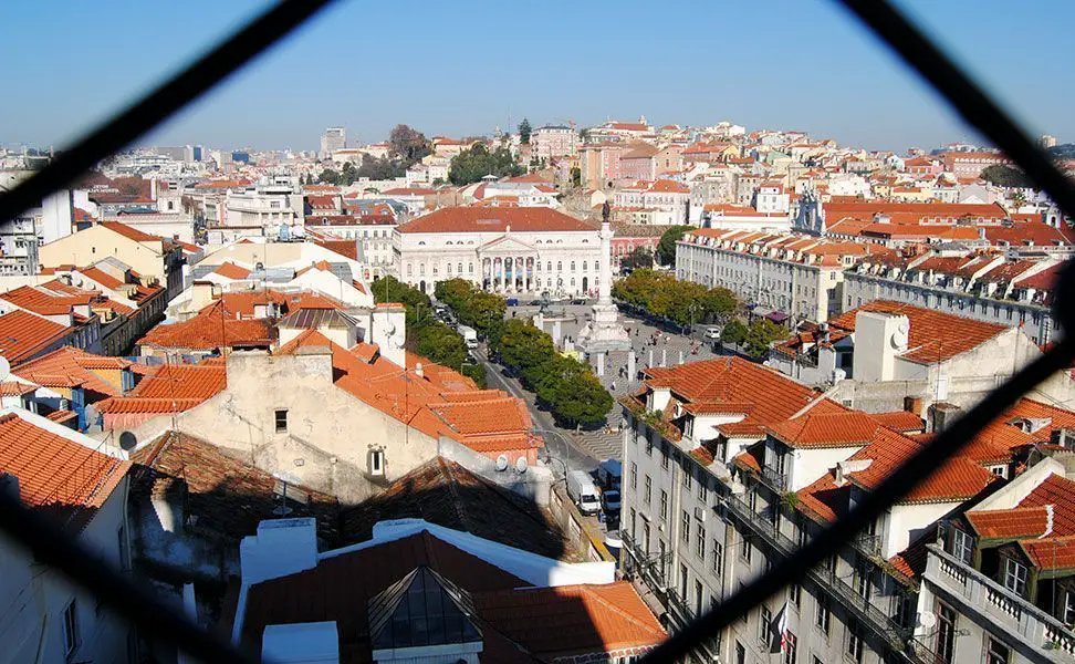 Vistas de Lisboa desde el mirador de Santa Justa