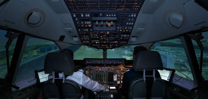 Simulador de vuelo de Swiss
