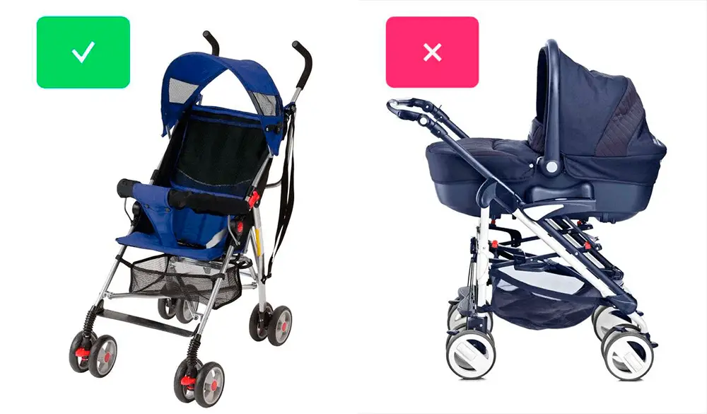 Volar con un bebé. ¿Qué carrito llevar?
