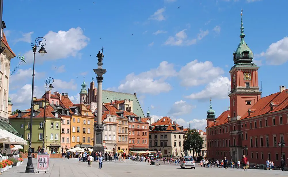 Comienzo de la Old Town de Varsovia