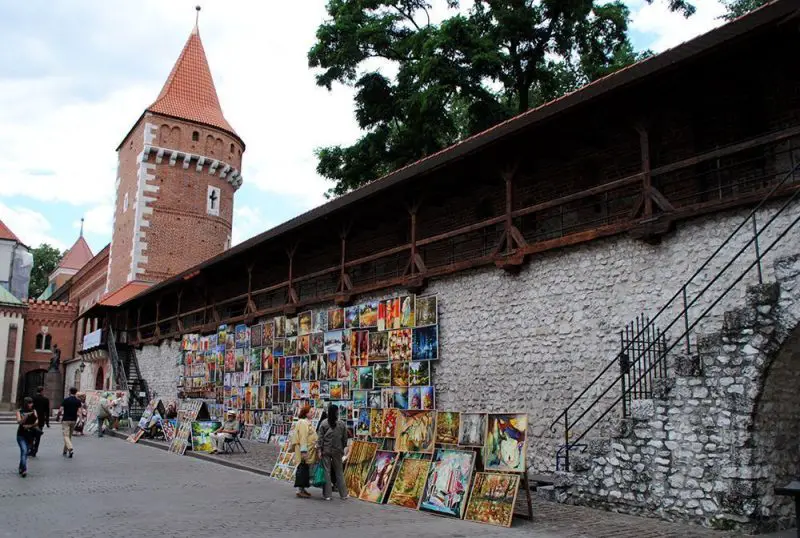 Parte de la muralla de Cracovia