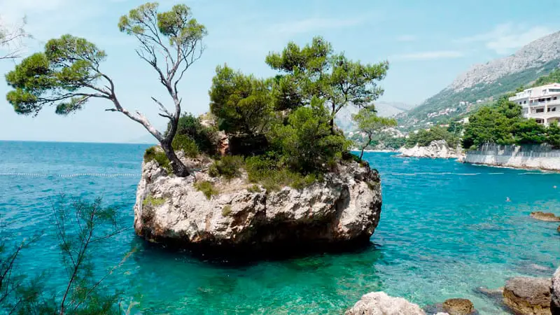 Playa de Brela en Croacia