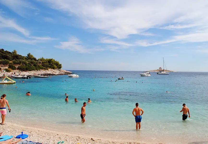 Playa en Croacia