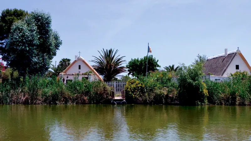 Barracas en la Albufera de Valencia