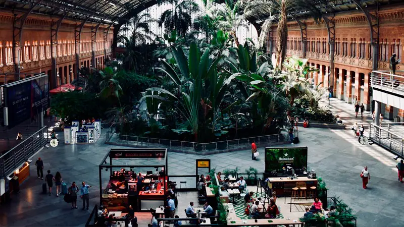 Interior de la estación de Atocha