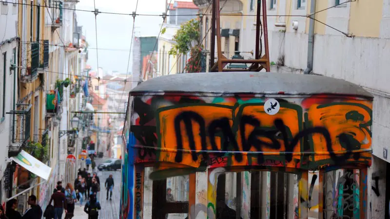 Elevador da Bica en Lisboa