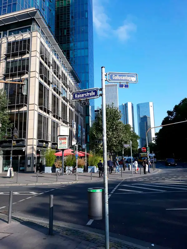 Calles de Frankfurt