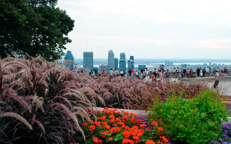 Vistas de Montreal desde el mirado del Mont-Royal