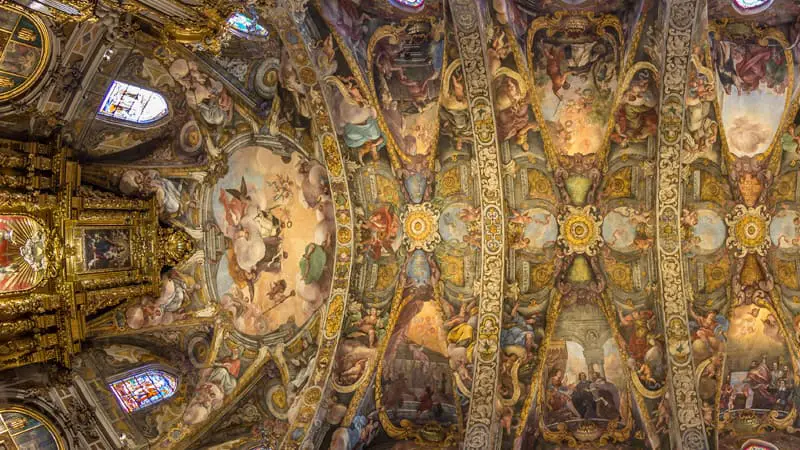 Lugares que ver en Valencia imprescindibles 4 Parte de los frescos de la iglesia San Nicolás de Valencia