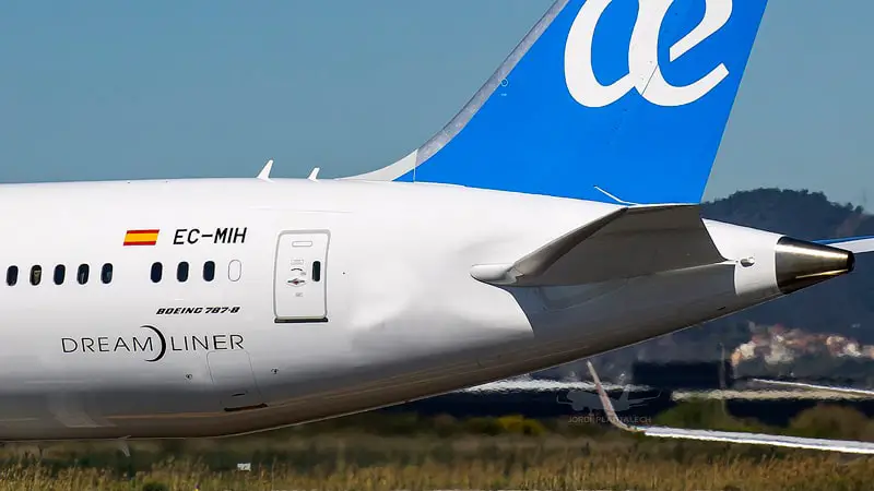 Dreamliner 787 de Air Europa. Foto: Jordi Plantalech en Wikimedia