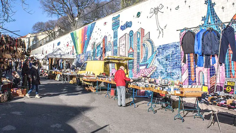Lugares para visitar en Lisboa gratis 2 Feira da Ladra
