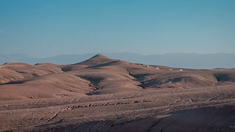 Panorámica del desierto de Agafay