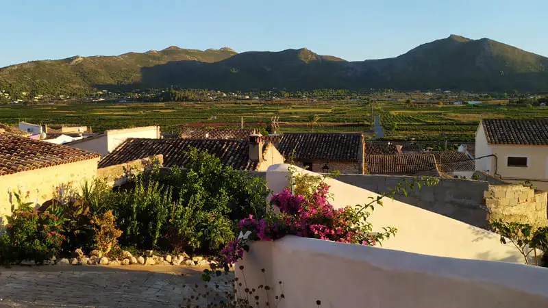 La Vall vista desde las calles altas de Llíber