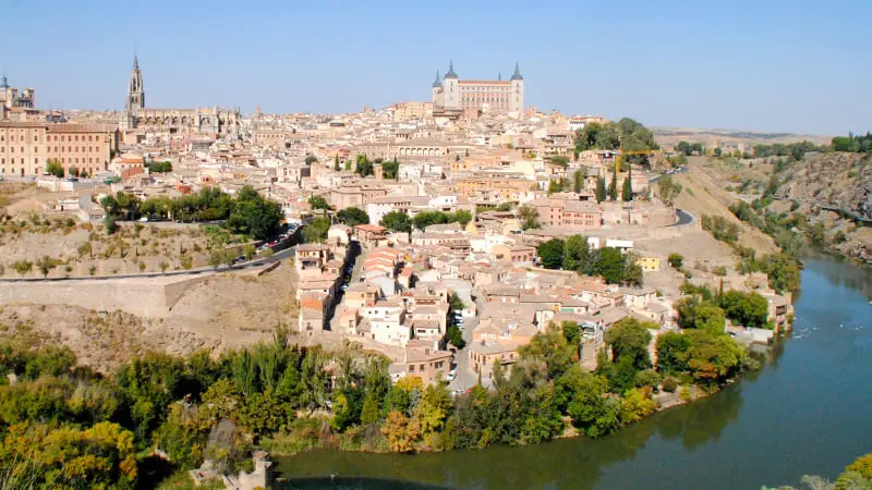 Casco histórico de Toledo desde el Mirador del Valle
