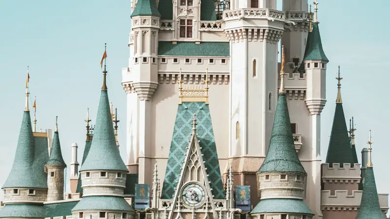 Castillo de Disney en el parque de atracciones de Orlando Magic Kingdom