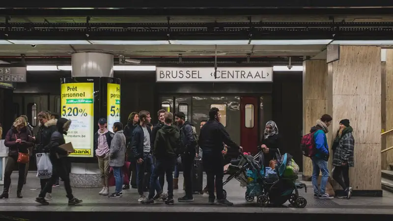 Estación central de tren de Bruselas