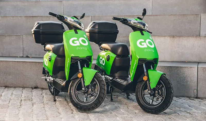 Motos compartidas de Go Sharing en Roma